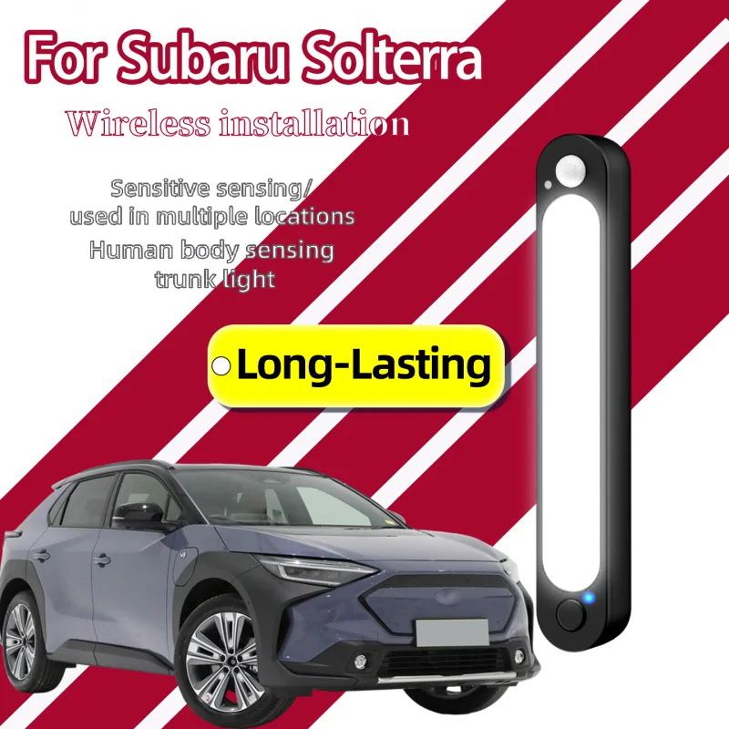 For Subaru Solterra Pure Electric SUV Trunk Interior Light Magnetic Wireless Rechargeable Motion Sensor LED Rear Trunk Lamp