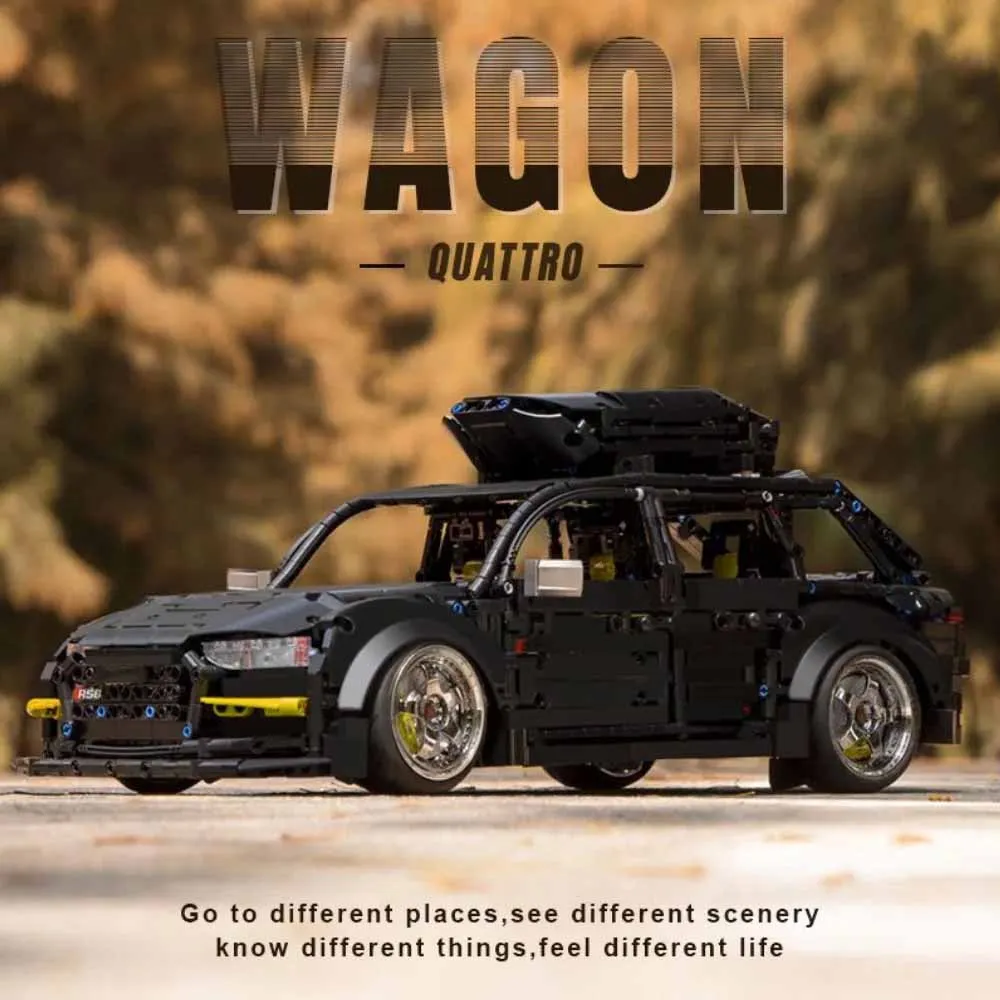 

MOC 2896PCS Black off-road vehicle Building Blocks Toys RS6 Model Assemble Bricks Toy Sets For Kid Sport car Ornament Gifts