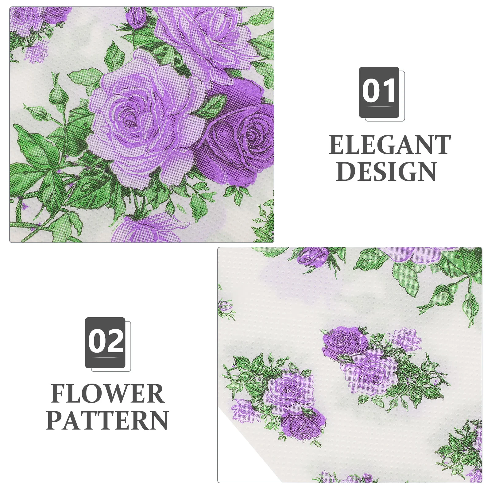 Flower Napkin Dinner Party Napkins Banquets Birthday Wedding Hotel Desktop for Reception Tissue Festival