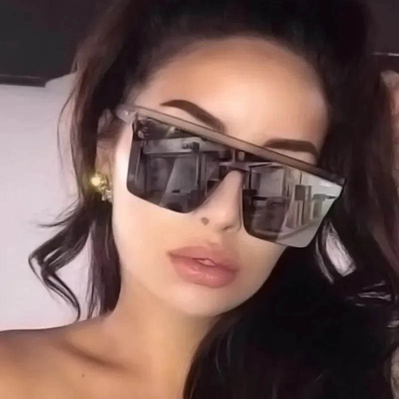 Fashion Oversized Square Brand Sunglasses Women Unisex Sun Protection Sun Glasses Summer Outdoor UV400 Man Eyewear - view 3