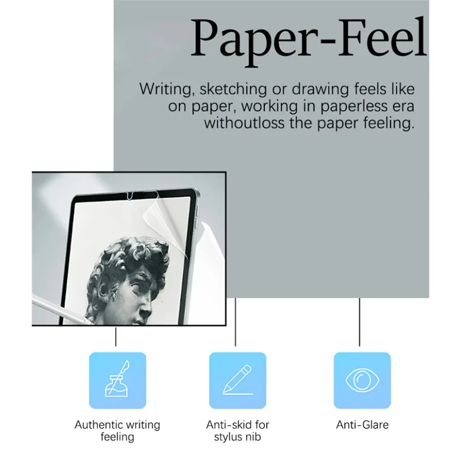 2Pcs Paper Feel Like Screen Protector for NEW Lenovo Legion Y700 4th Generation Y700 Gen 2025 3rd 2nd Screen Matte Film No Glass