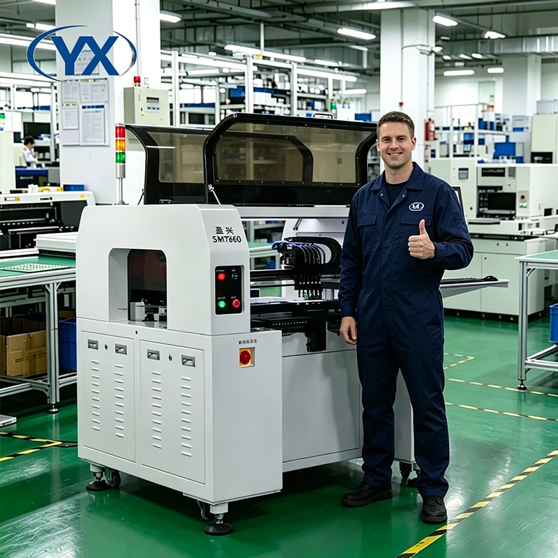 Stock in USA Pick and Place SMT660 Machine Manufacturer Small LED SMT Machine Free Shipping SMT Desktop Pick and Place Machine