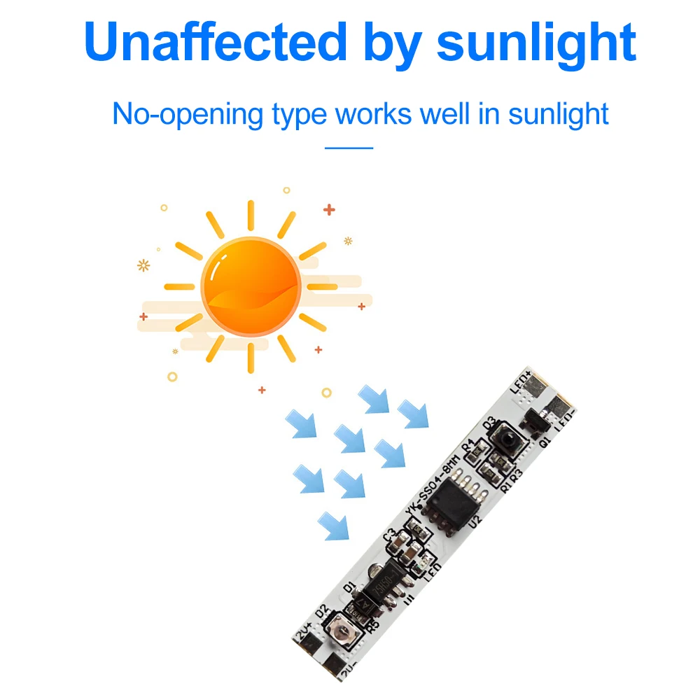 DC 12V Human Infrared Sensor Switch Hand Swipe Sensor Light Control Module LED Strip Light Sensor Switch