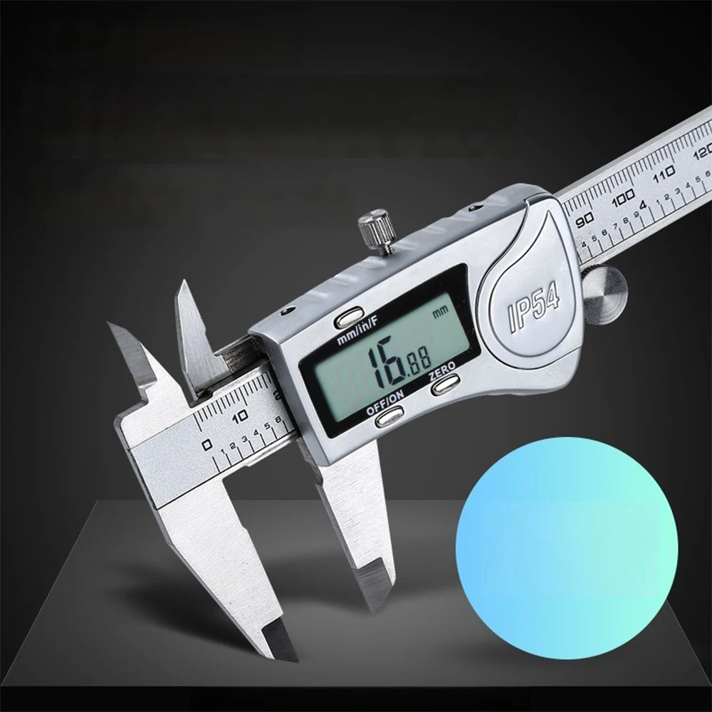 

Measuring Tool Stainless Steel IP54 Digital Caliper 6"150mm Inch/Fraction/MM Digital Electronic Vernier Caliper