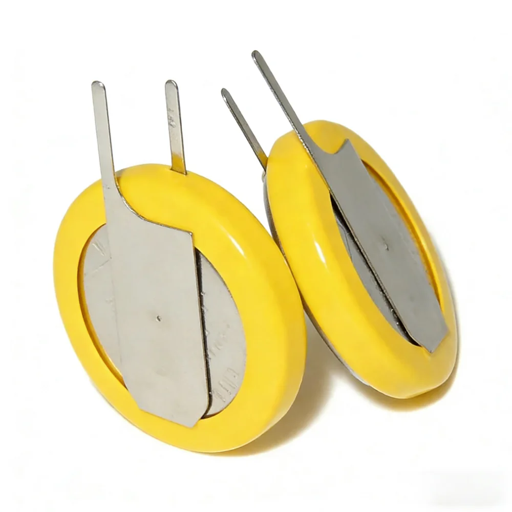 Left Knife CR1220 1220 Negative Folding Button Battery Vertical Welding Pin 3V 2 Pins.