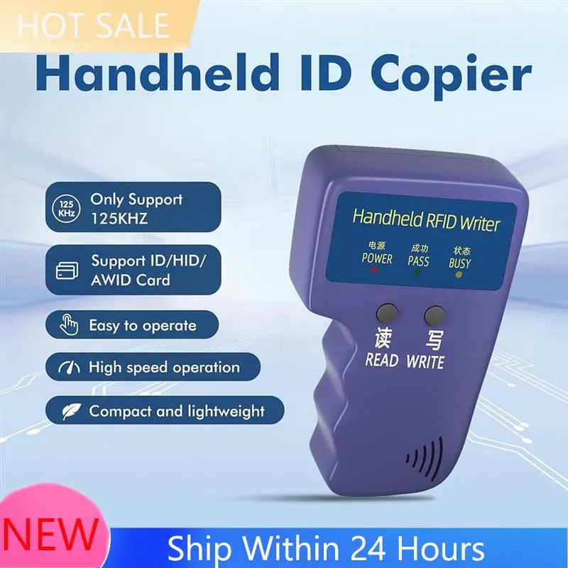 

A78K New Handheld ID Copier 125Khz RFID Reader Writer Duplicator Handheld RFID Copier Used For T5577 Or EM4305