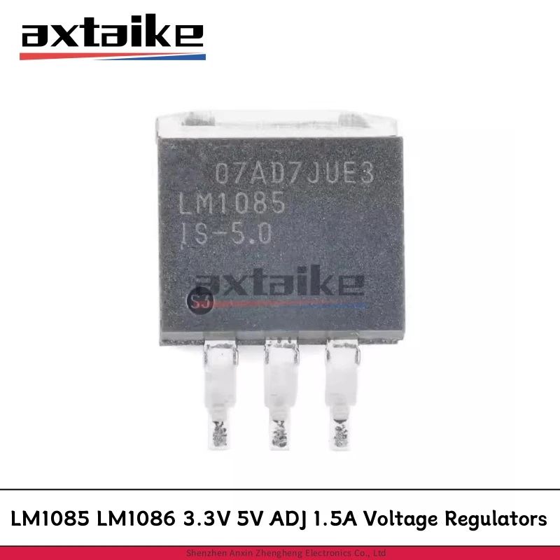 

5PCS LM1085 LM1086 3.3V 5V ADJ TO-263 LM1085ISX-3.3 LM1086IS-5.0 LM1085ISX-ADJ/NOPB 3A 1.5A Low Dropout Positive Regulators IC