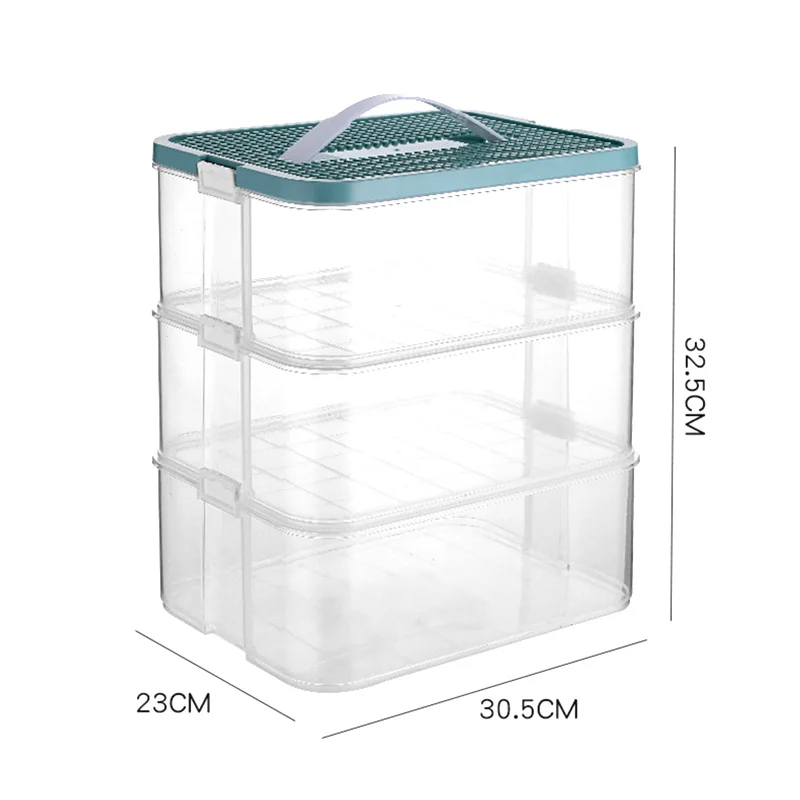 Building Block Storage Box 3Layers Large-Capacity Puzzle Toys Classified Organizer Box Child Toy Parts Blocks Storage Container
