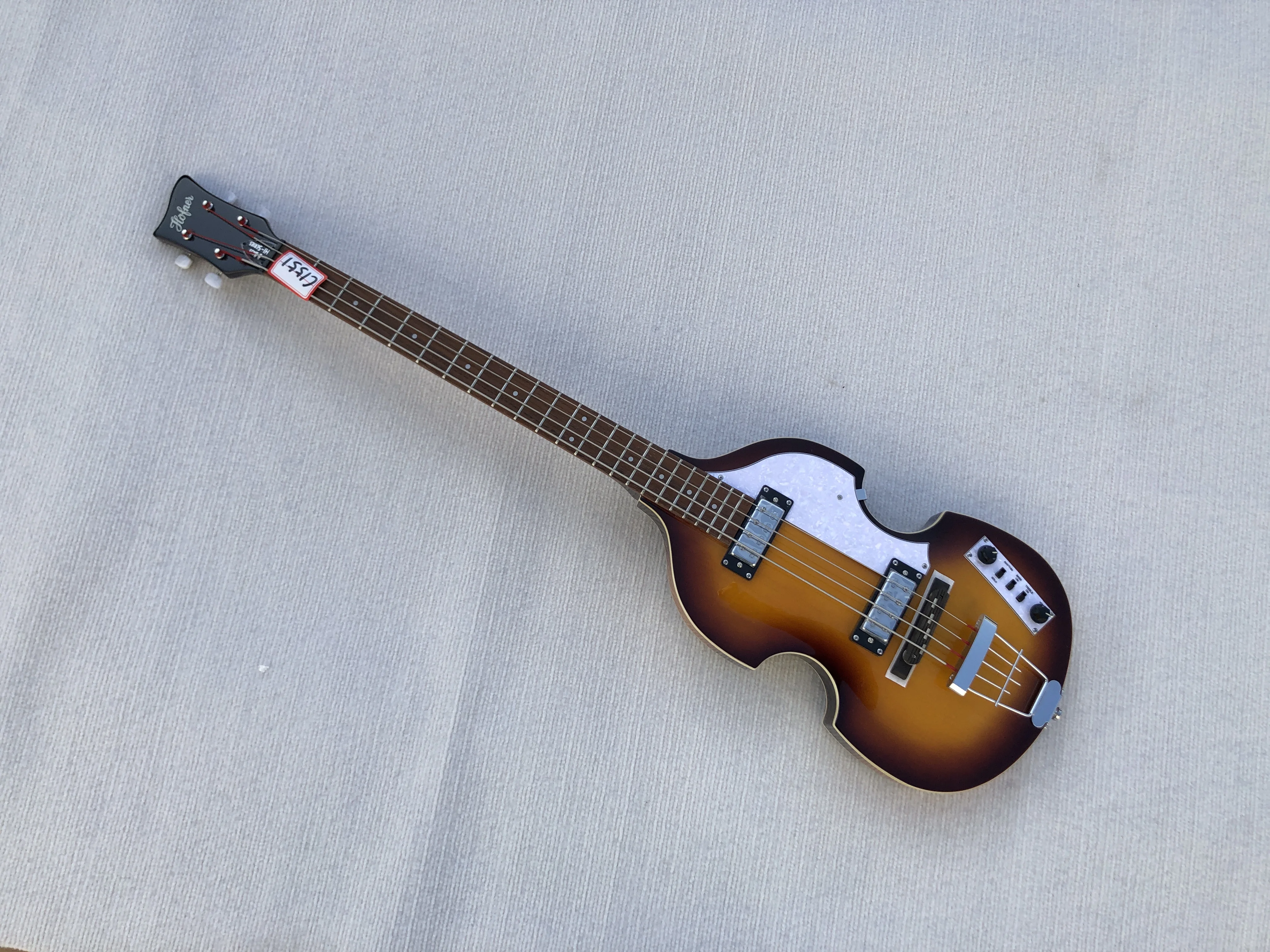 Hofner 4 Strings HI-B-PE Electric Bass Guitar Flame Maple Back Glossy Finished in Stock Discount Free Shipping