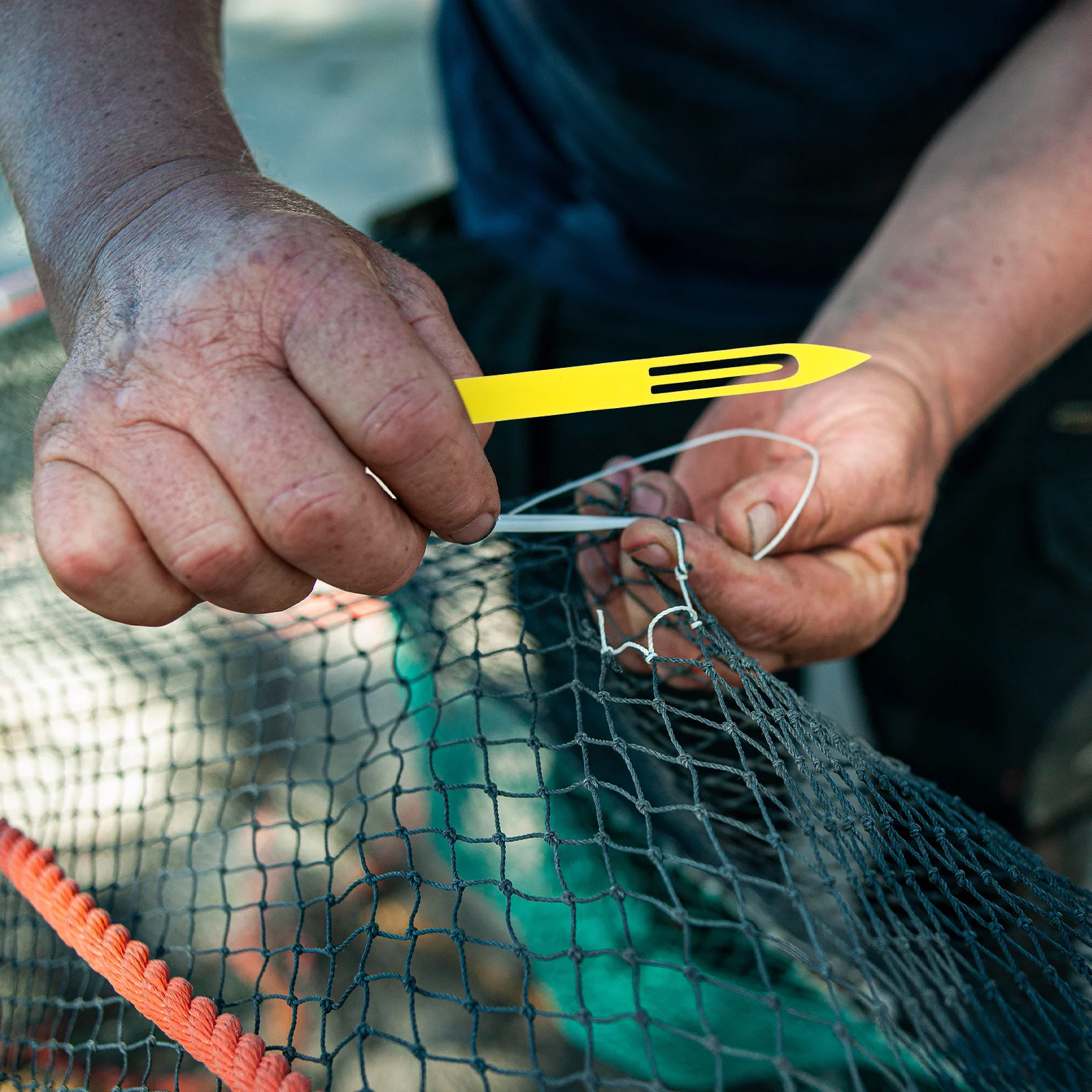 

Portable Fishing Net Shuttles Plastic Repair Tool Fish Netting Needle Mending Fishing Net Sewing Needle Accessories