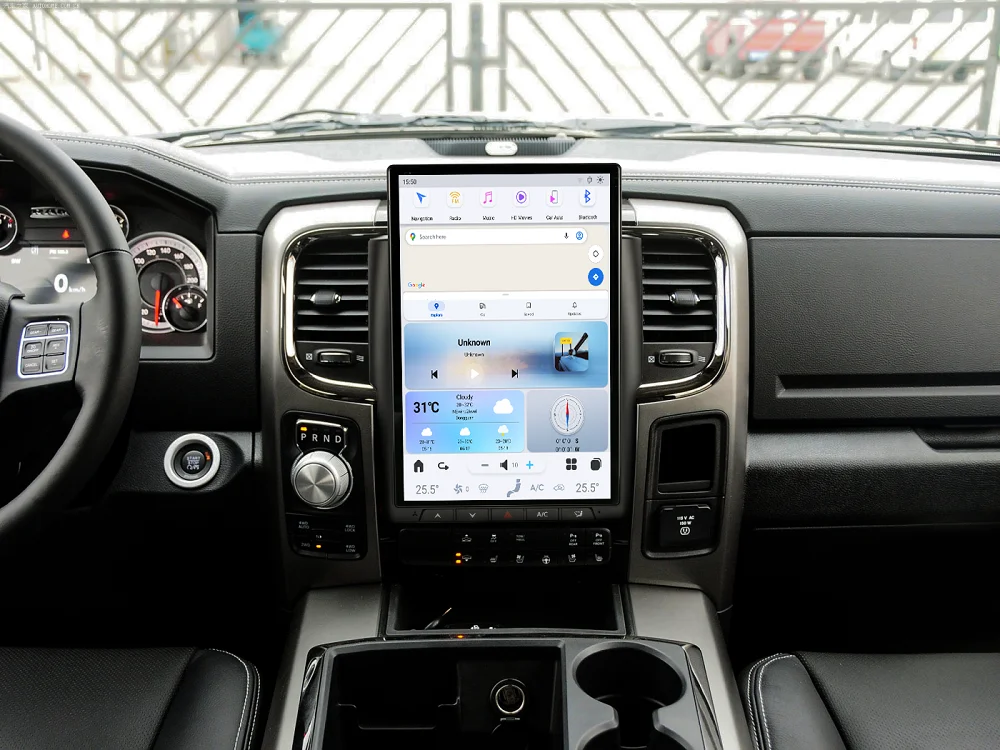 14,4-calowy ekran radia samochodowego Android AUTO dla Dodge Ram 2013 2014 2015 2016 2017 2018 Nawigacja GPS Samochodowy multimedialny jednostka