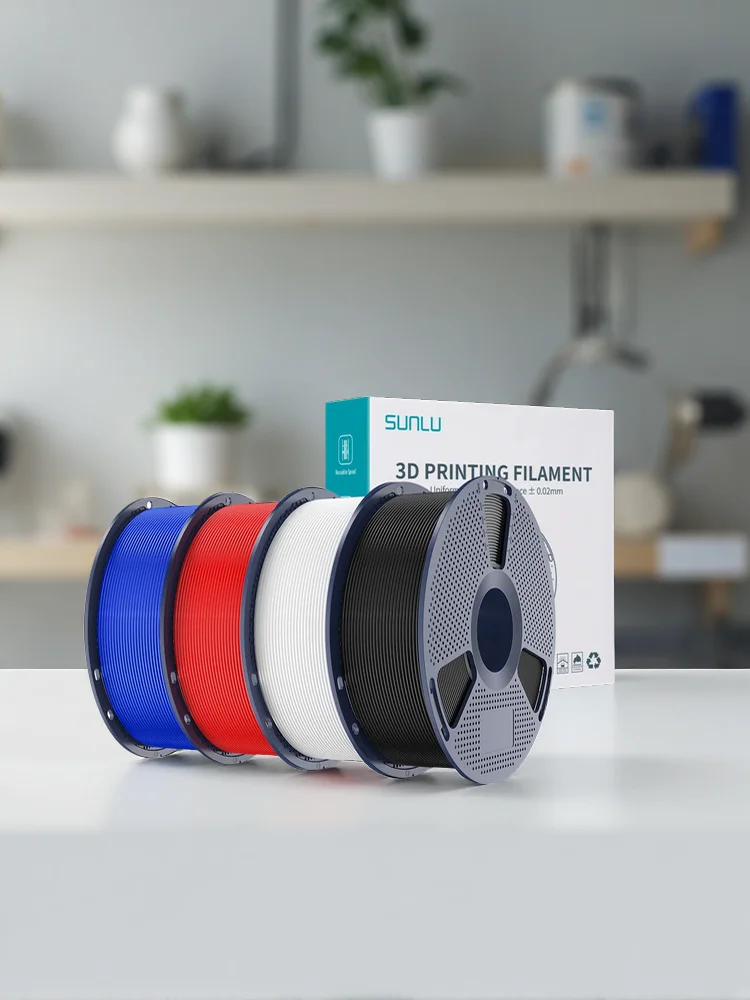 SUNLU PLA PLUS 2.0 Filament 3D 1.75mm Mocny i Wytrzymały Wielokolorowy Ulepszony Filament PLA do Szybkiego Druku dla Większości Drukarek FDM — zdjęcie produktu 7