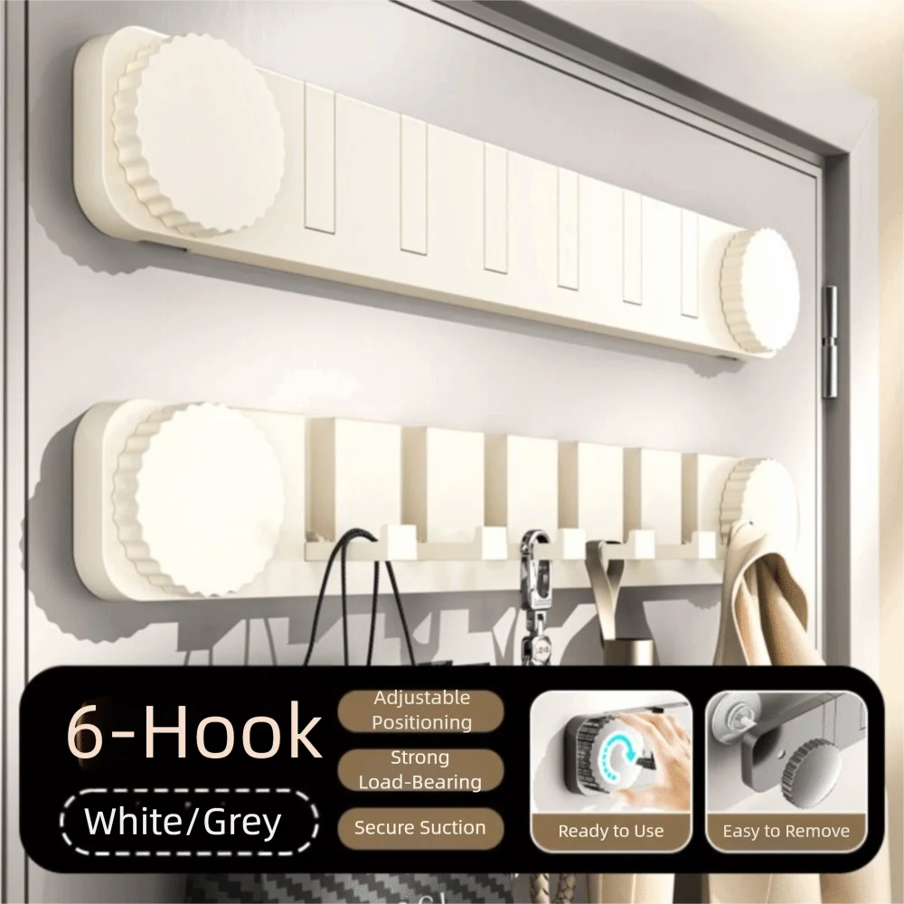 

Space-Saving Suction Cup Door Hook Foldable Hook Strong Vacuum Suction Wall-Mounted Clothes Hanger Reusable Removable