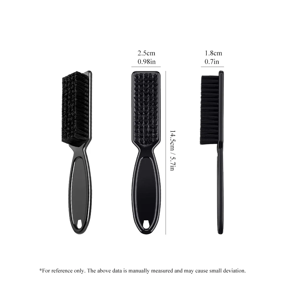 3pcs/set Barber Brush Hairdressing Cleaning Brush Natural Fiber Salon Hair Sweep Brushes
