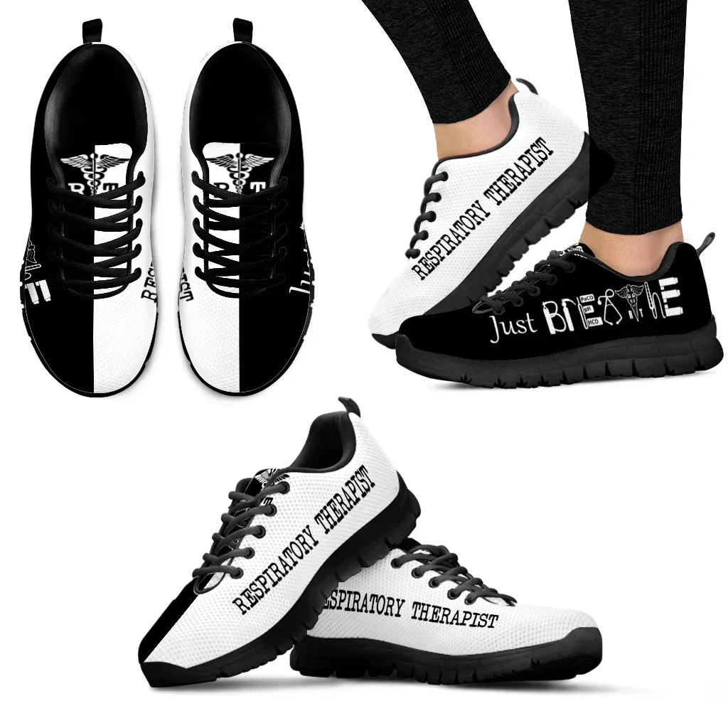 

Blue Star Design Shoes EMT/EMS Printing Lightweight Outdoor Shoes Comfortable Nurses Medical Design Casual Shoes