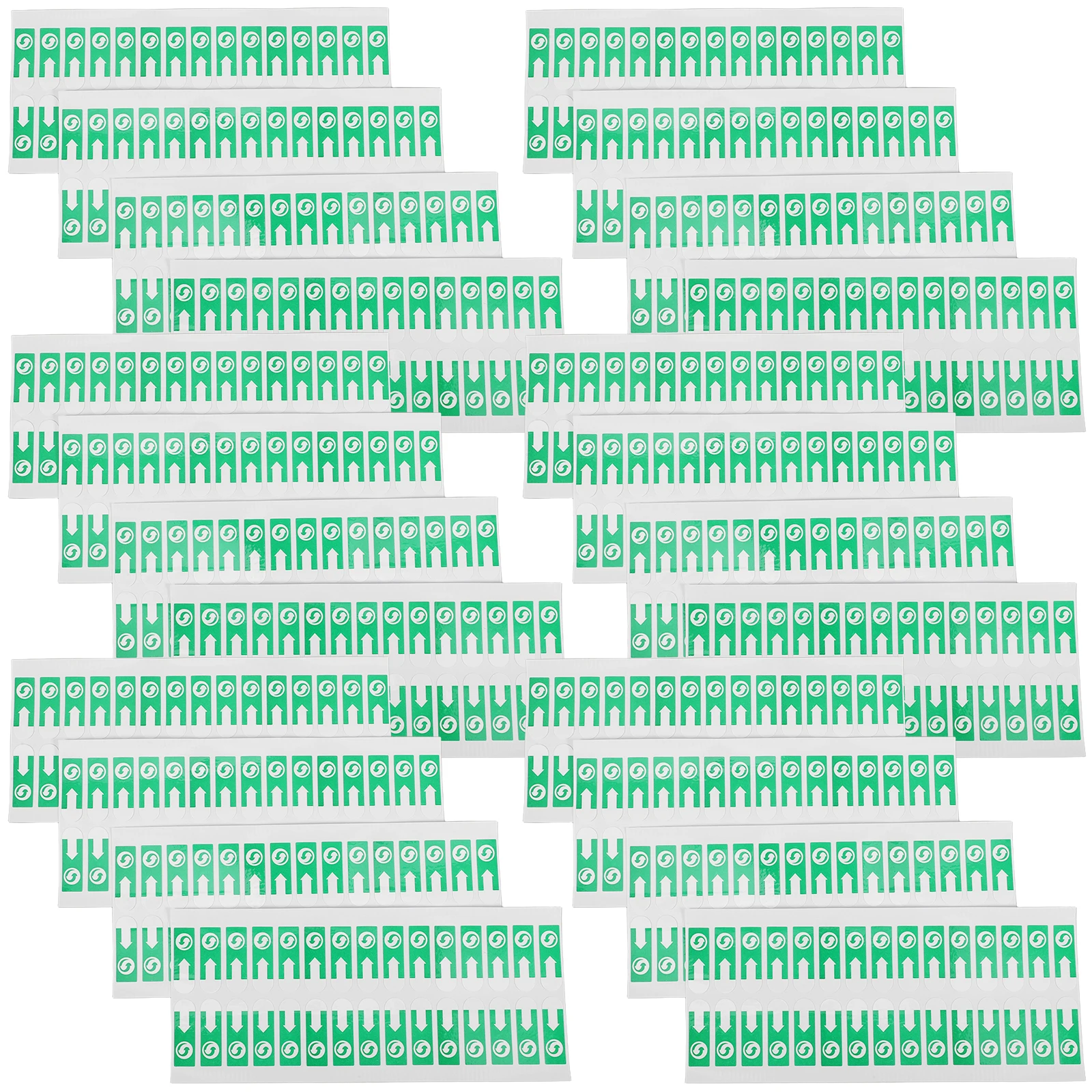 1000 Pcs Removable Adhesive Labels Arrow Stickers for Bags Envelopes Sealing Trash Non Residue Handle Design Spacing