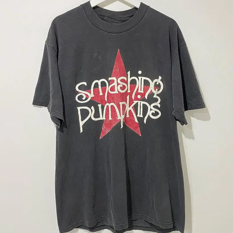 Smashing Pumpkins Shattered Pumpkins Álbum periférico Camiseta de manga corta para hombres y mujeres Camiseta vintage
