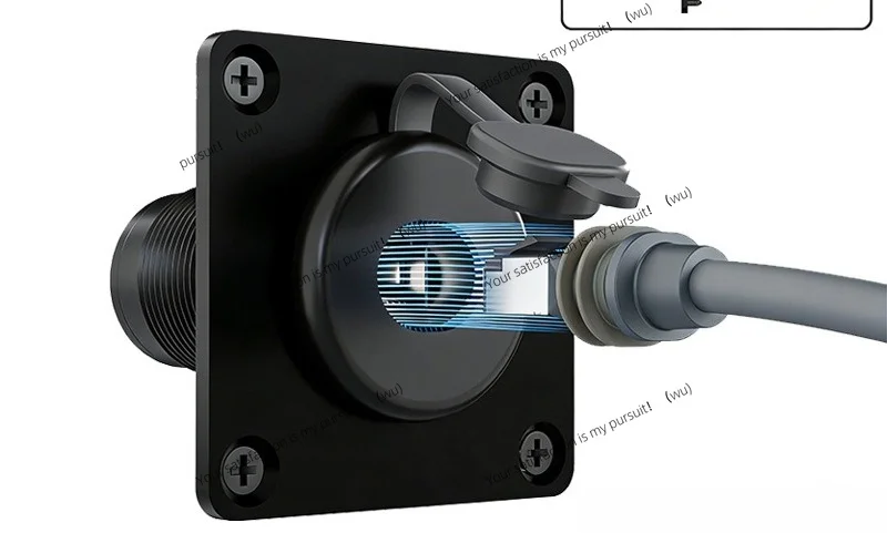 Suitable for Gen3 aluminum wall passage kits with RJ45 Ethernet female-to-female waterproof partition panel sockets