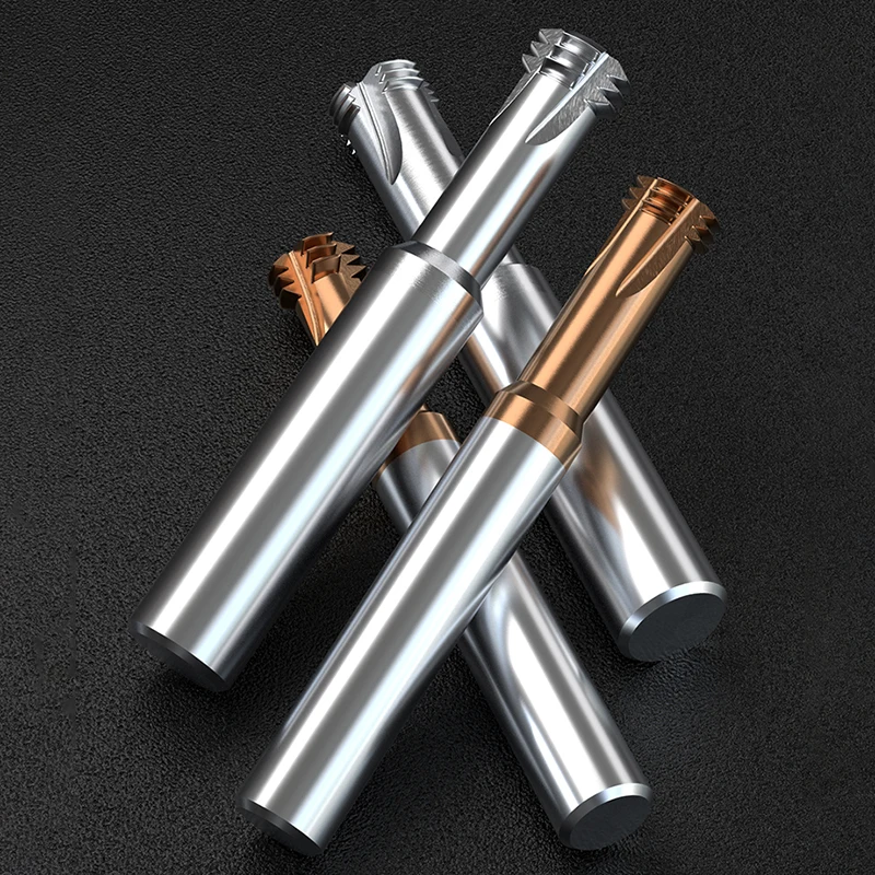M1~M24 3 Thread Milling Cutter 3-Flute 4-Flute Integral Tungsten Carbide End Milling Cutter for Steel and Aluminum
