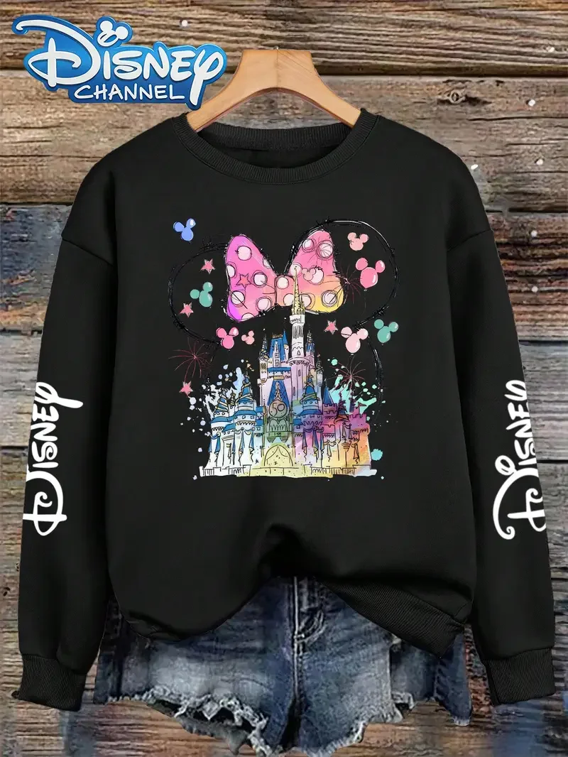 De Disney Mickey-thema-trui uit 2025 is een los en warm paar-sweatshirt voor modieuze meisjes in de herfst
