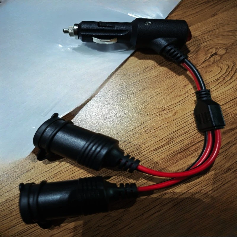 12AWG Universal Cigarette Lighter Splitter Adapter with On Off Switch Car Cigarette Lighter 1 To 0/1/2/3/4 Sockets Y Splitter