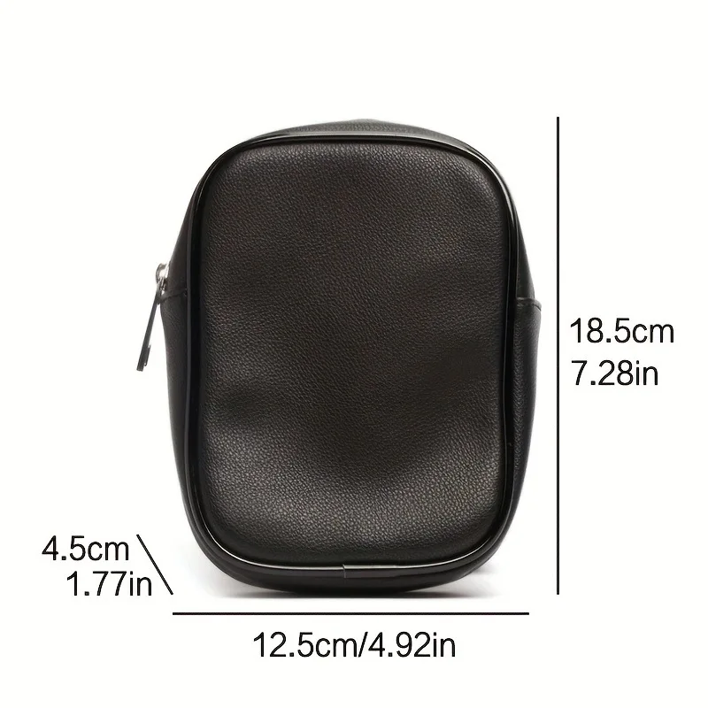 Gürteltasche für Outdoor-Wandern Motorrad Trendige Stilvolle Schwarze Damen-Hüfttasche Leder Coole Mädchen-Tasche – Detail 2