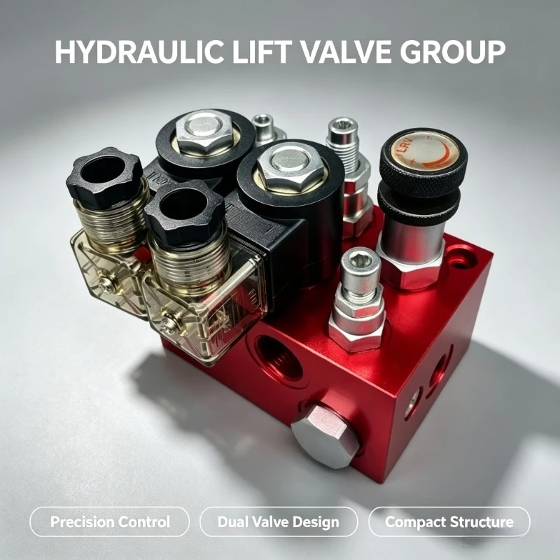 Hydraulic Lift Valve Bank ET02 02SV Double Speed Double Valve Threaded Cartridge Solenoid Valve for Lift Platform