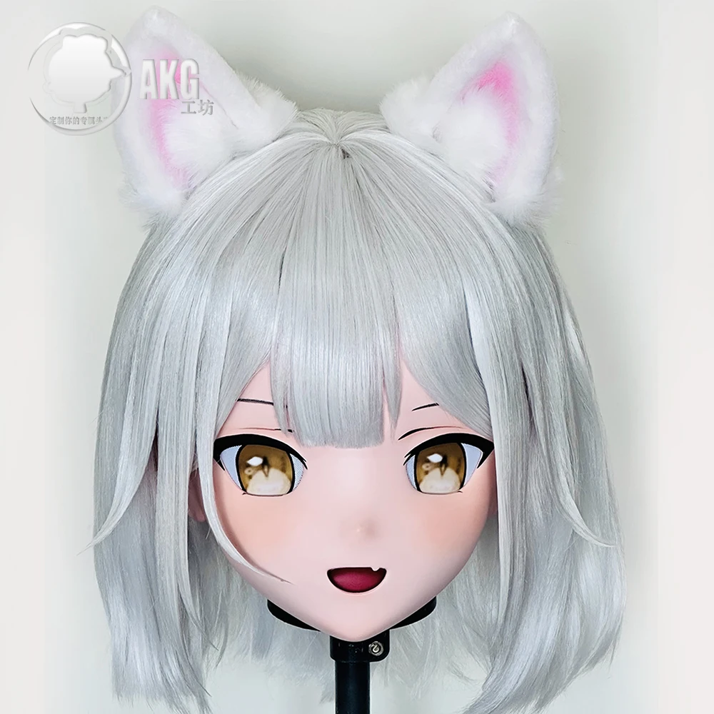 

(AL29)Customize Character Crossdressing Female/Girl Resin Full/Half Head With Lock Anime Cosplay Japanese Animego Kigurumi Mask