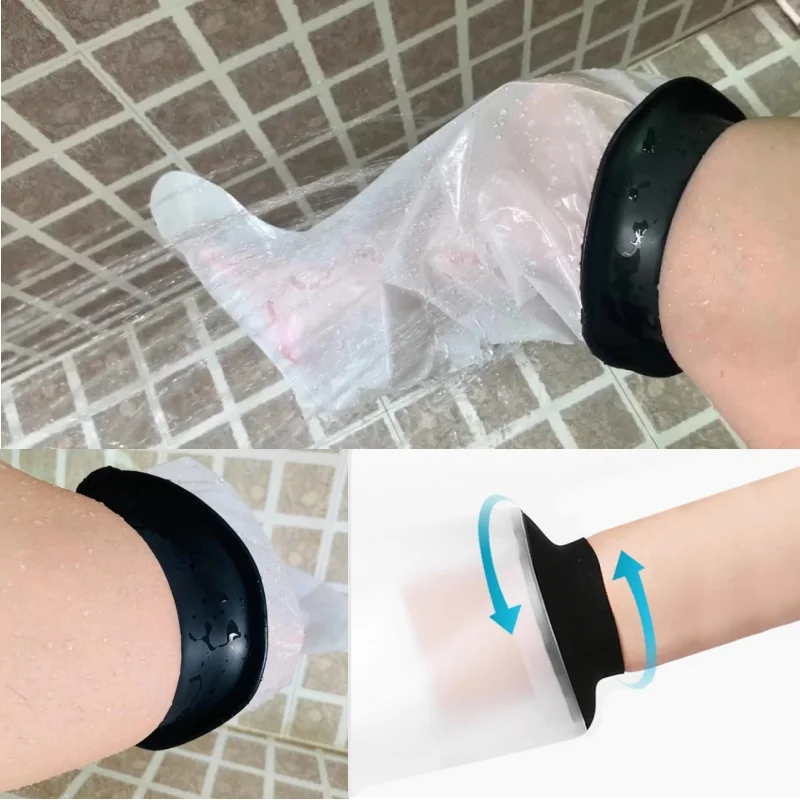 

2PCS PICC Line Waterproof Shower Cover Postoperative Wound Care Foot Sleeve Fracture Bath Protection Sleeve
