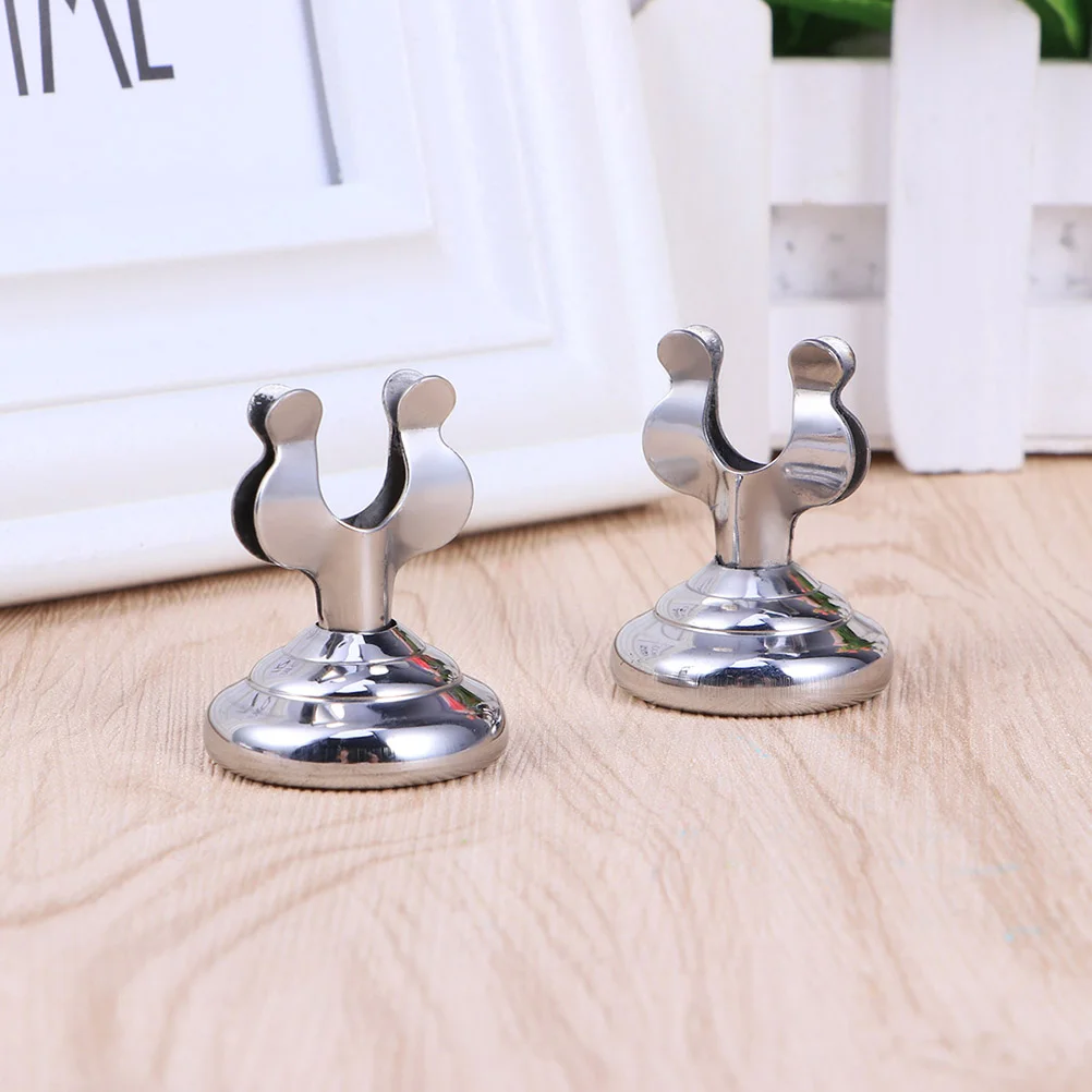 

6 pcs/Package Stainless Steel Menu Stand Menu Place Holder Meal Holder for Restaurant Menu holder tabletop holder