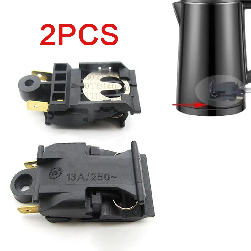 2PCS 13A Power ​Electric Kettle Switch Thermostat Switch Steam Kitchen Accessory Automatic Power Off Switch Electric Tools
