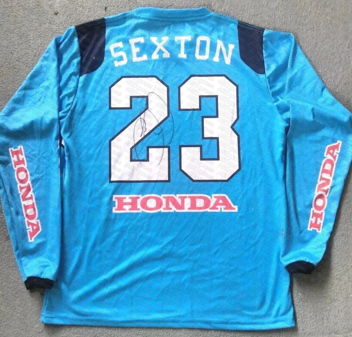 

Мужская гоночная футболка с длинным рукавом Honda # 23, дышащий трикотаж для горного велосипеда для скоростного спуска для DH MTB Offroad, мотокросса, быстросохнущий