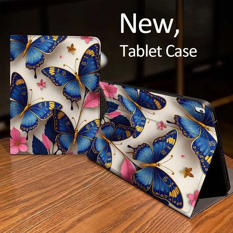 

Elegant Butterfly Art Pattern Case For iPad Pro mini Air 1 2 4 3 5 6 7 8gen 9gen 11 M2 M3 M4 6th 7th 10th 11th Gen 2025 Tablet
