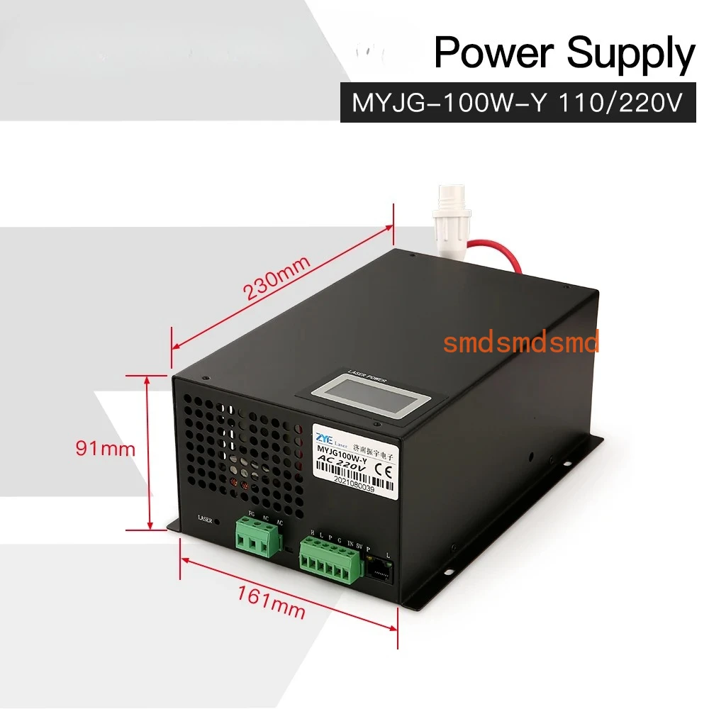 MYJG 100W CO2 Laser Power Supply Replacement for Reci EFR Yongli CDWJ CO2 Laser Engraving Cutting Machine Category