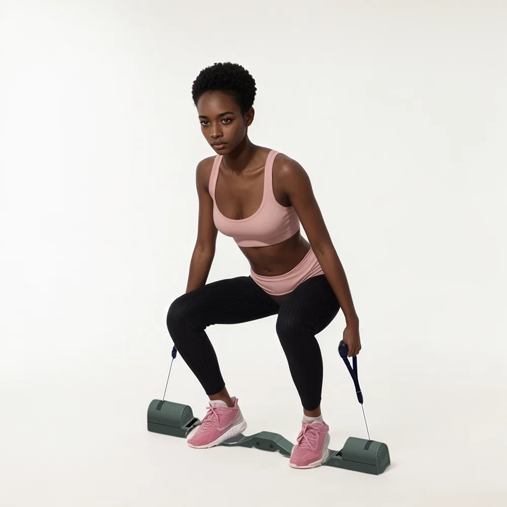 Smart fitness device for daily strength training with app control and adjustable resistance weights for home workouts