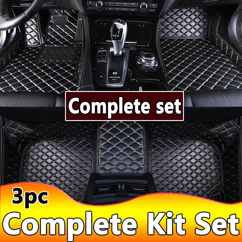 

Car Floor Mats For SAAB 9-7X 2005-2009 Kit set Waterproof Carpet Luxury Leather Mat Full Set Car Accessories