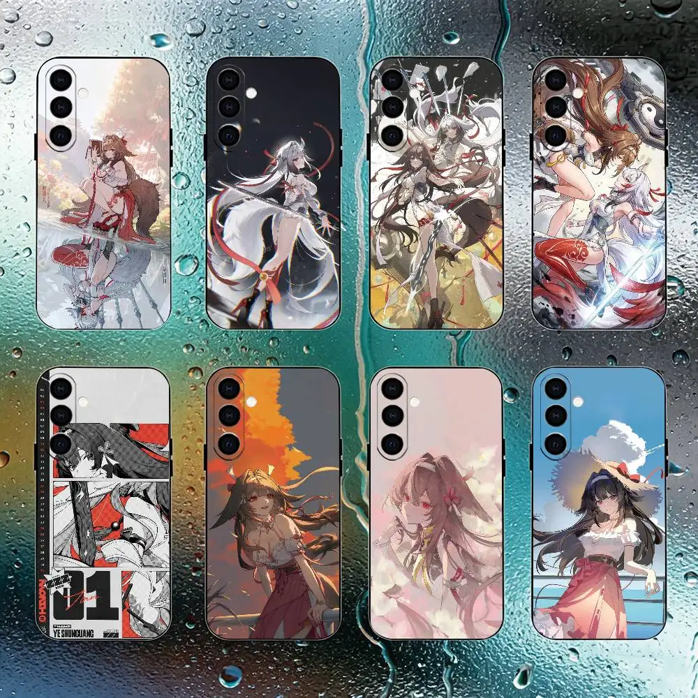 ZZZ Y-Ye Shunguang Phone Case For Samsung Galaxy A73,A72,A71,A70,A53,A52,A51,Soft Silicone Black Cover