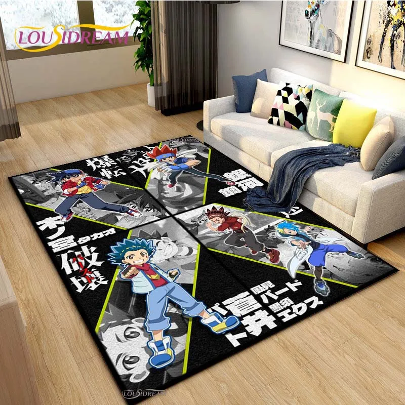 Cartoon B-Beyblade Non-Slip Area Rug for Living Room,Bedroom,Playroom,Kitchen Door Prayer Carpet Floor Mat Home Decor Rug Gift