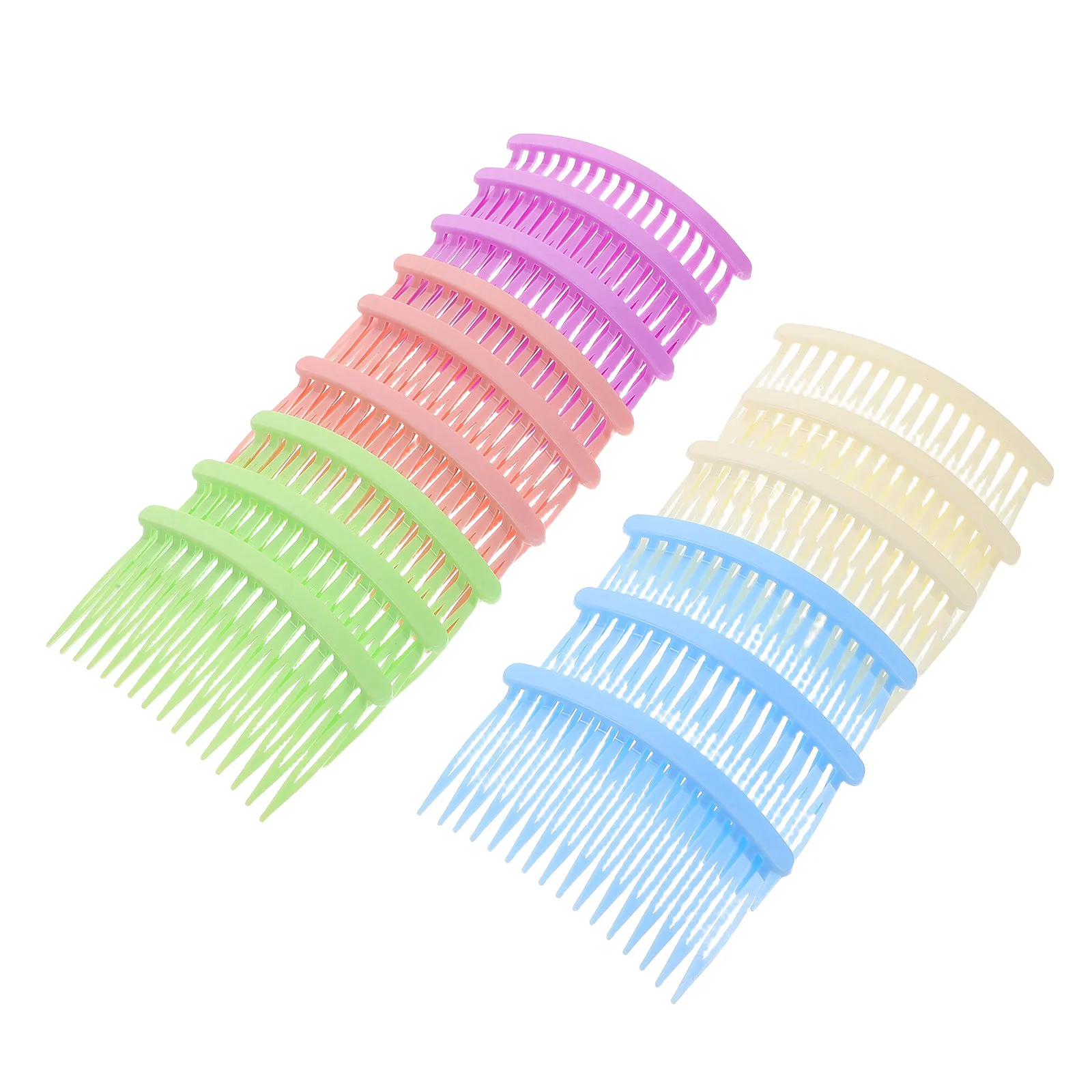 50Pcs Plastic Hair Combs for Women Side Combs 16 Teeth Detangler Styling Clip Lightweight Comfortable Vibrant Fashion Bridal