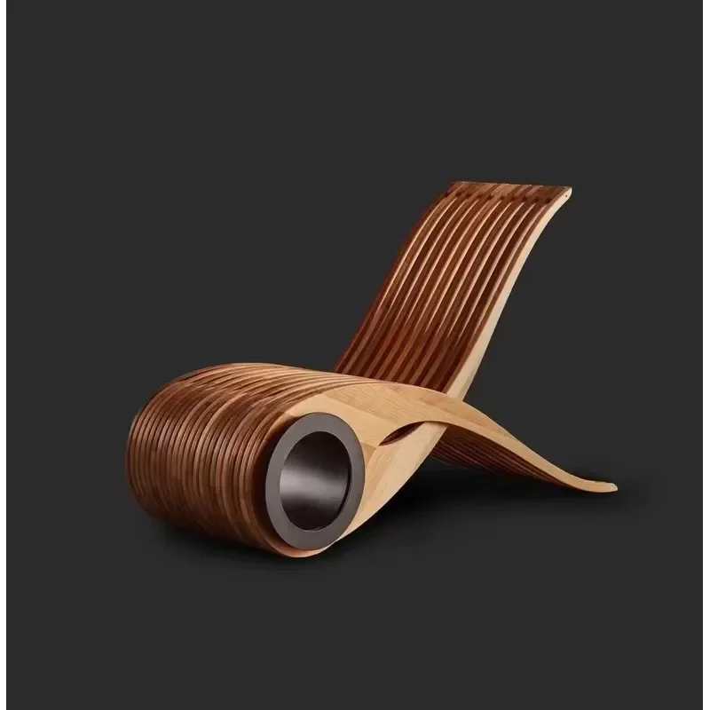 Modern Mermaid Leisure Lounge Chair Recliner Solid Wood Frame Living Room Apartment Dining-Velvet Upholstery