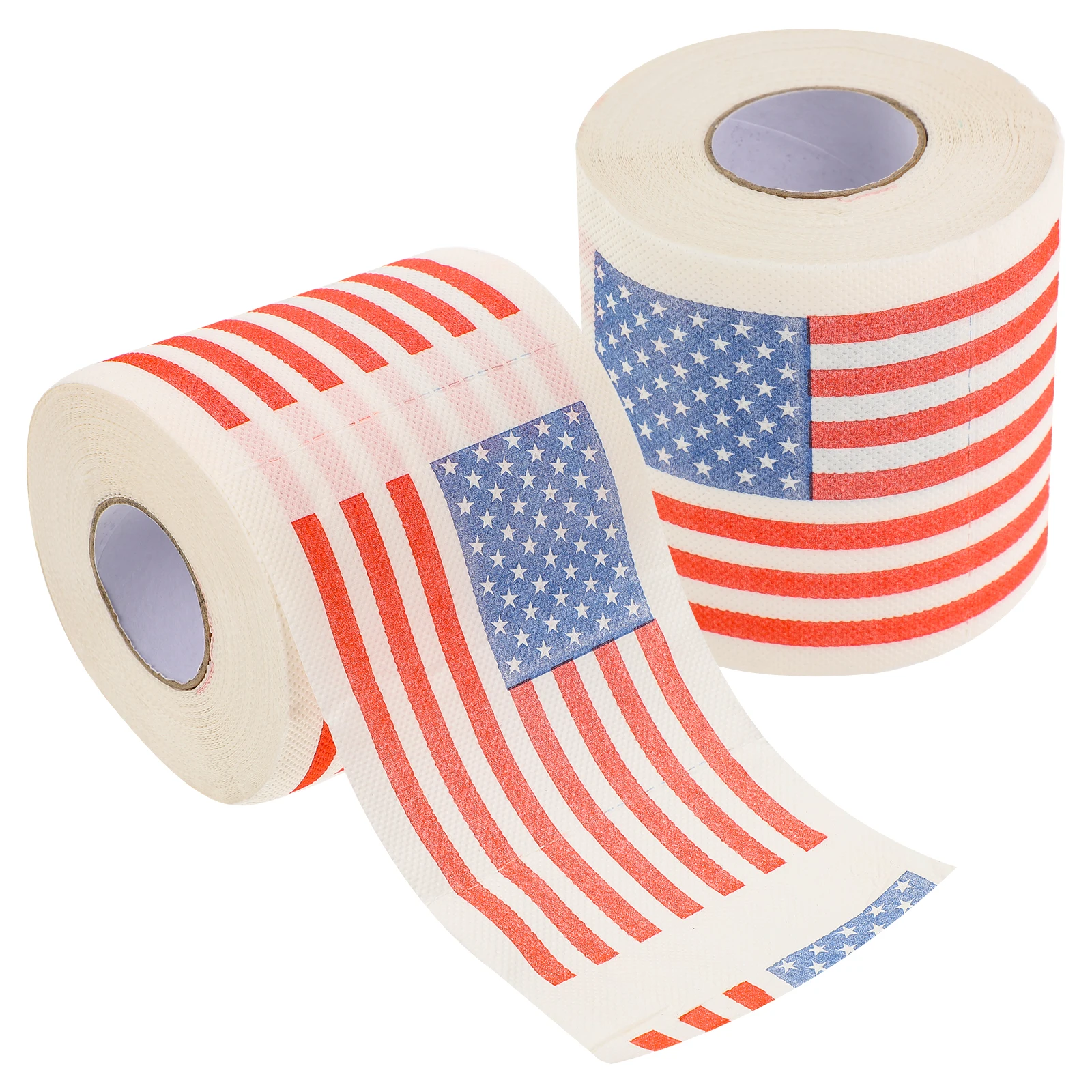 2 Stuks Amerikaanse Vlag Toiletpapier 10X10 Cm 150 Vellen 3 Lagen Servet Tissue Badkamer Houtpulp praktische