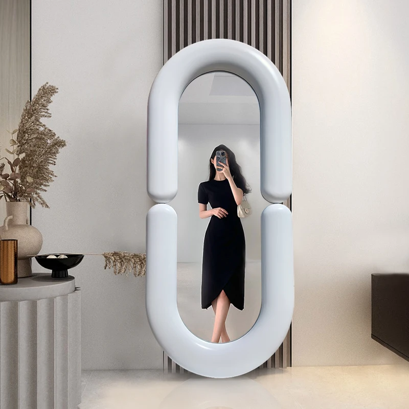 

Wall Bathroom Mirror Makeup Nordic Dressing Bathroom Room Mirror Girls Large Men Espelho Grande Para Quarto Bedroom Decor