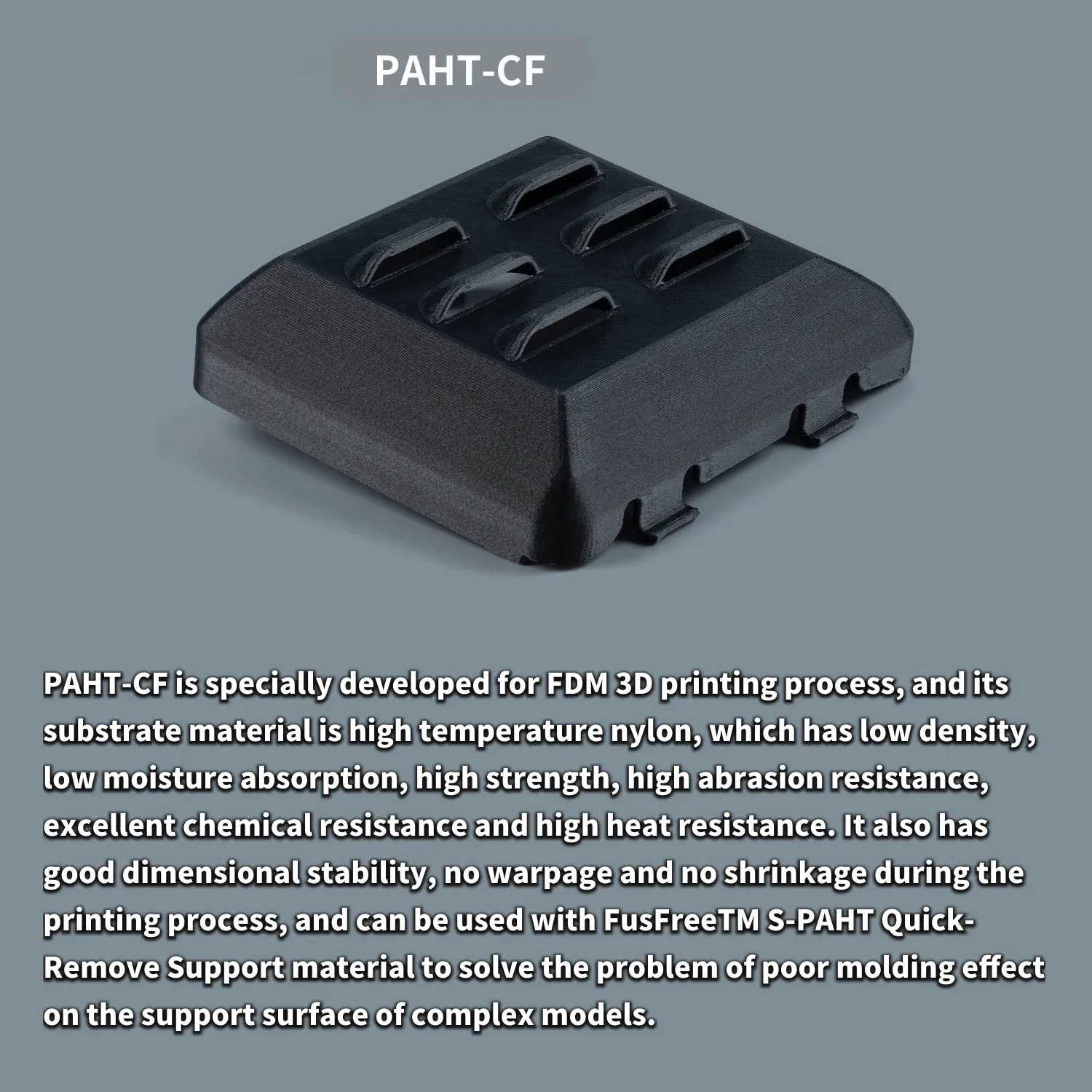 3D Printing PAHT-CF Carbon Fiber Reinforced Nylon High-strength Wire 15% PA-CF High Temperature Polyamide Reinforced
