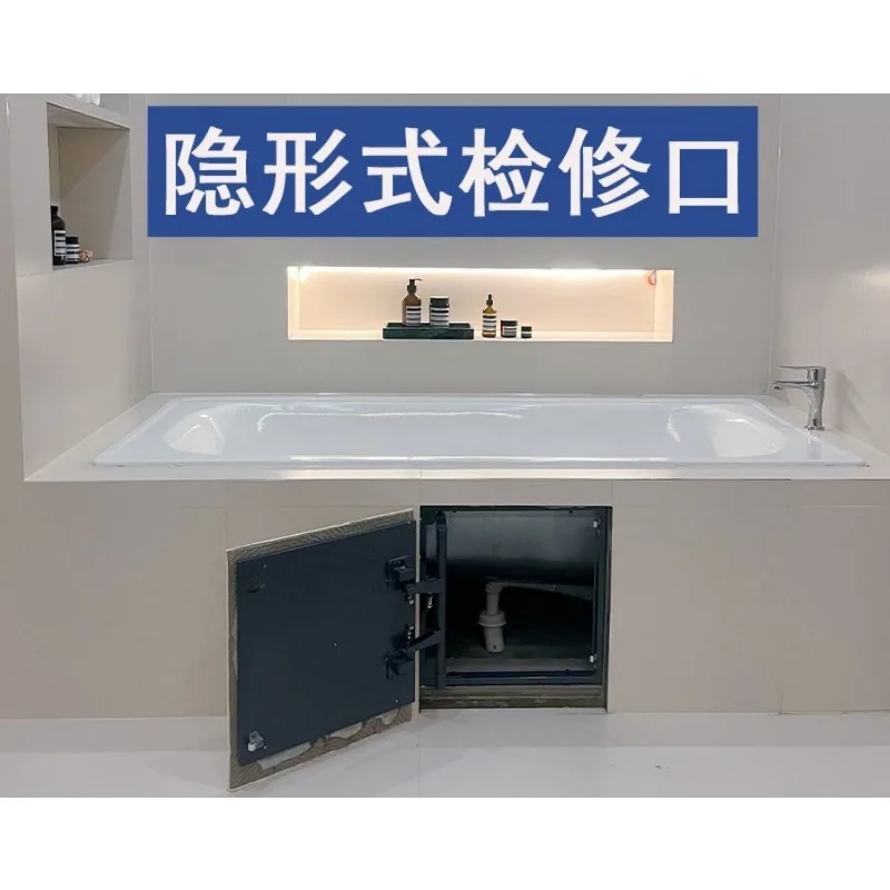 Tile invisible door floor heating inspection port air system inspection port