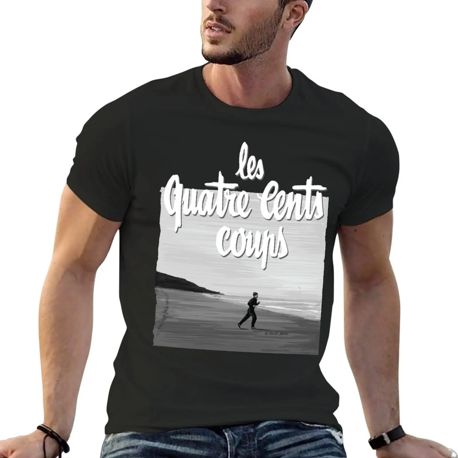 Francois Truffaut - 400 Blows / 400 coups Illustration T-Shirt cute tops sports fans mens clothes