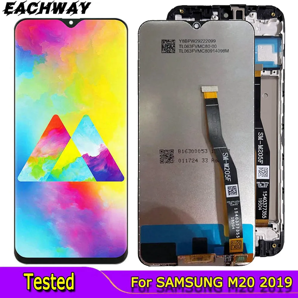 

Дисплей SUPER AMOLED для Samsung Galaxy M20 2019 черный