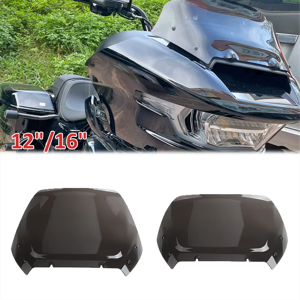 

Wind Deflector Motorcycle 16" 12" Windshield For Harley Touring Road Glide CVO FLTRXSE ST 2024 Front Fairing Windscreen Cover PC