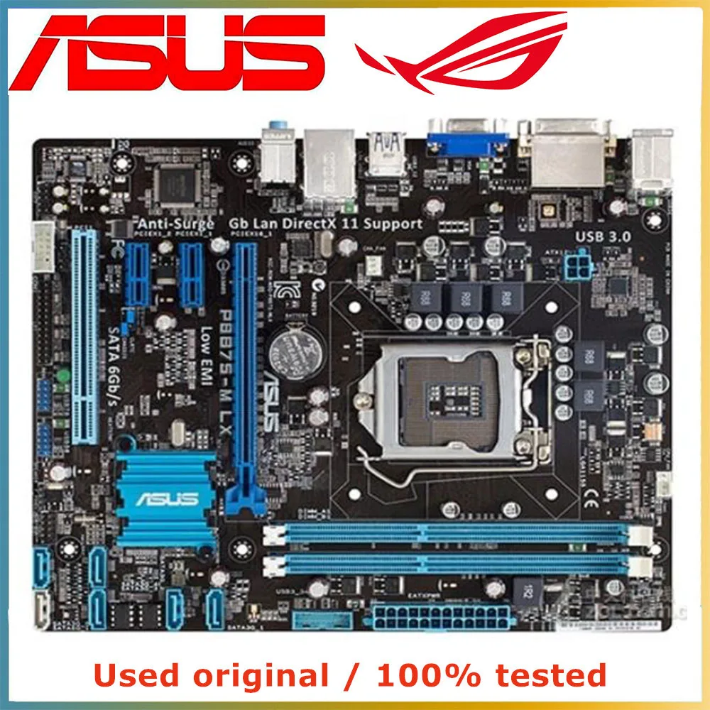 

For ASUS P8B75-M LX Computer Motherboard LGA 1155 DDR3 16G For Intel B75 P8B75 Desktop Mainboard SATA III PCI-E 3.0 X16