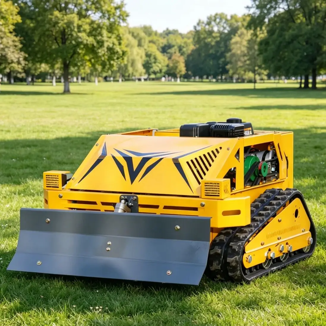

Customized remote control lawn mower Heavy Duty Crawler Flail Mower Remote Control Lawn Mower For Steep Terrain