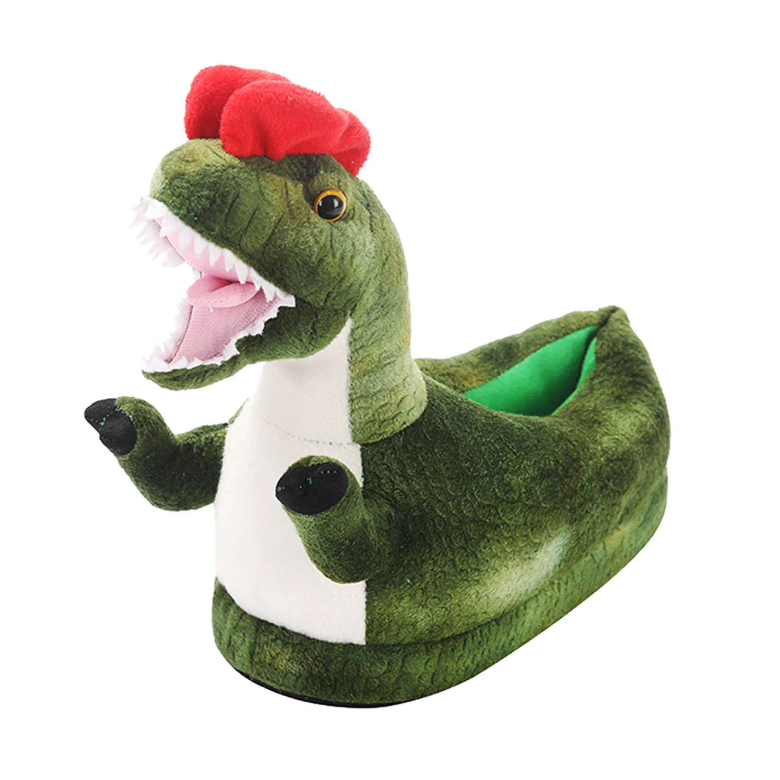 Cartoon Funny Dinosaur Animal Shoes Creative Funny  Slippers On Home Slides for Dad Mom Children Gift Slippers Size 25-44